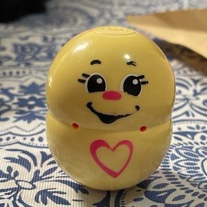 Fisher Price Topsy Turvy Tumbler 2 Sided Weebles Roly Poly Beans Pink Yellow
